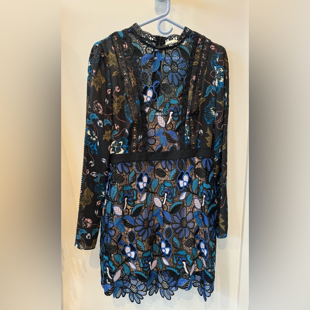 Self Portrait Lace mini dress